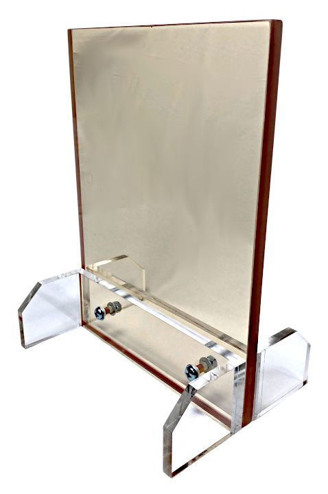 Clear Pb vertical benchtop shield