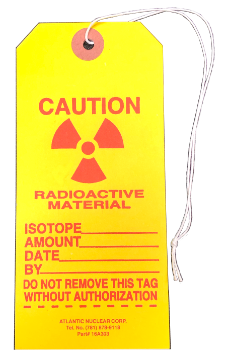 radiation warning tags